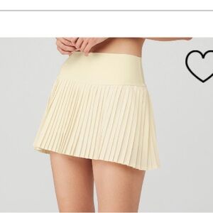 ALO Yoga French Vanilla Tennis Skirt